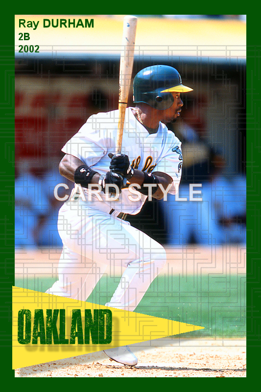 Ray Durham - 2002 Oakland Athletics - choose a size & style