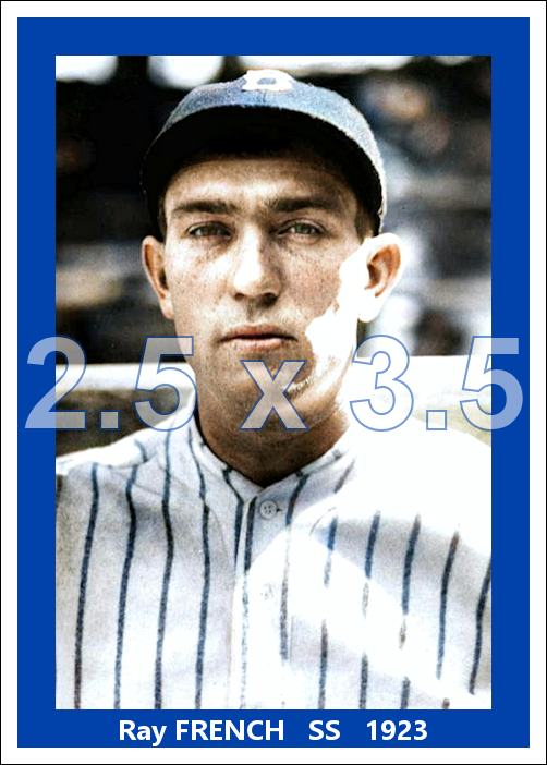 Ray French - 1923 Brooklyn Robins - choose a size & style