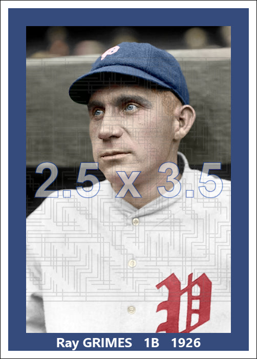 Ray Grimes - 1926 Philadelphia Phillies - choose a size & style