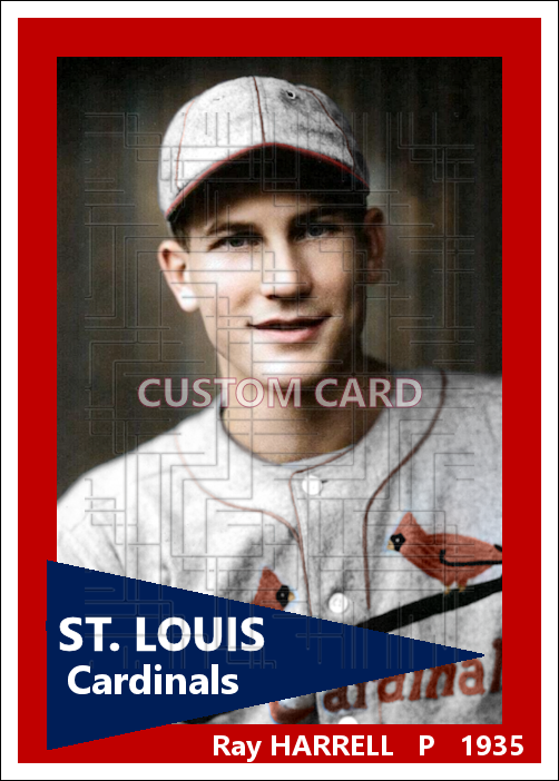 Ray Harrell - 1935 St. Louis Cardinals - choose a size & style
