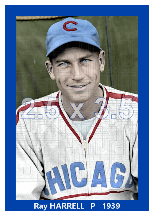 Ray Harrell - 1939 Chicago Cubs - choose a size & style