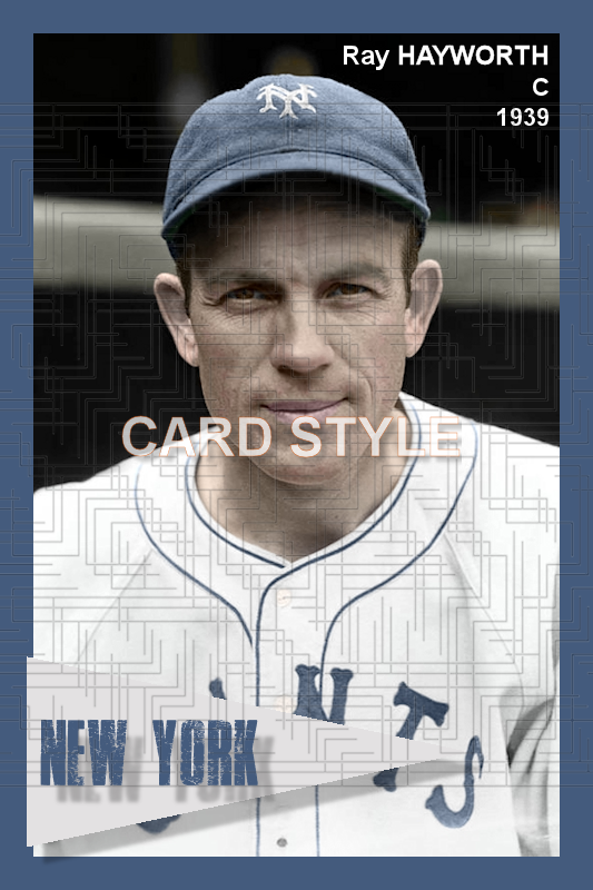 Ray Hayworth - 1939 New York Giants - choose a size & style