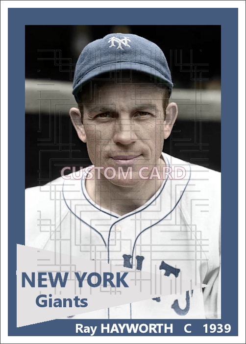 Ray Hayworth - 1939 New York Giants - choose a size & style