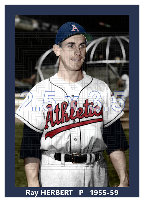 Ray Herbert - 1955-59 Kansas City Athletics - choose a size & style