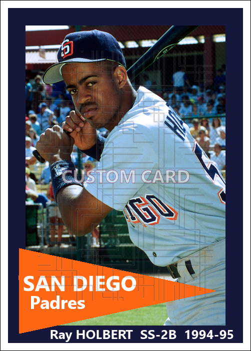 Ray Holbert - 1994-95 San Diego Padres - choose a size & style