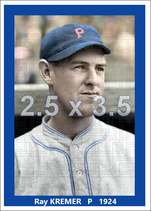 Ray Kremer - 1924 Pittsburgh Pirates - choose a size & style