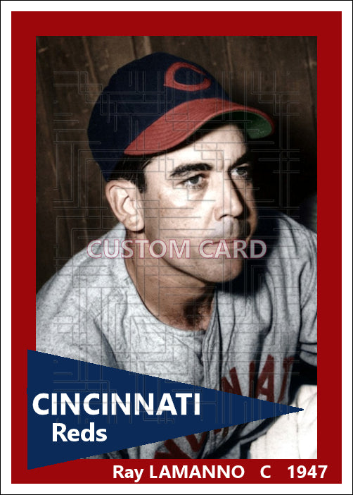Ray Lamanno - 1947 Cincinnati Reds - choose a size & style