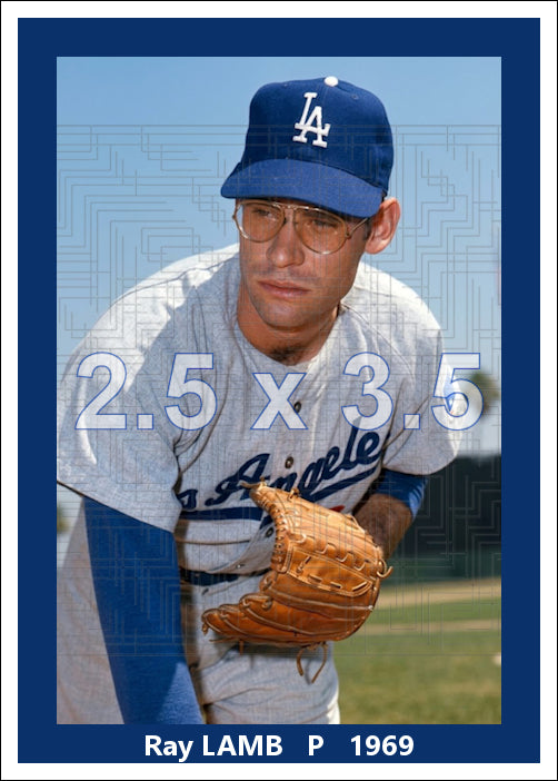 Ray Lamb - 1969 Los Angeles Dodgers - choose a size & style