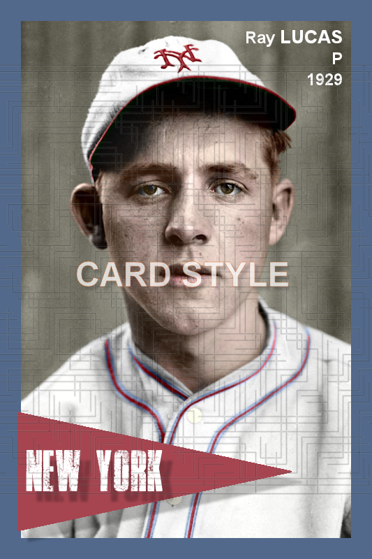Ray Lucas - 1929 New York Giants - choose a size & style