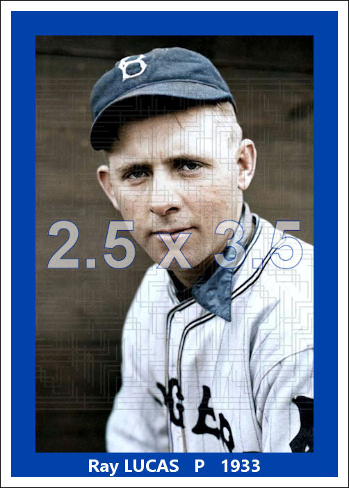 Ray Lucas - 1933 Brooklyn Dodgers - choose a size & style