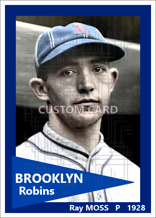 Ray Moss - 1928 Brooklyn Robins - choose a size & style