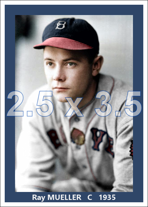 Ray Mueller - 1935 Boston Braves - choose a size & style
