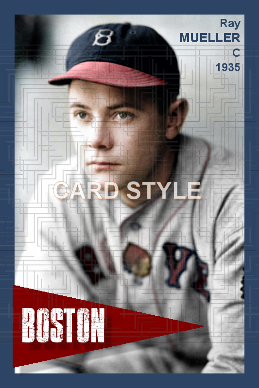 Ray Mueller - 1935 Boston Braves - choose a size & style