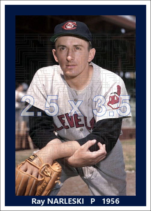 Ray Narleski - 1956 Cleveland Indians - choose a size & style