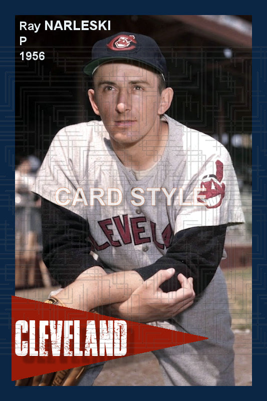 Ray Narleski - 1956 Cleveland Indians - choose a size & style