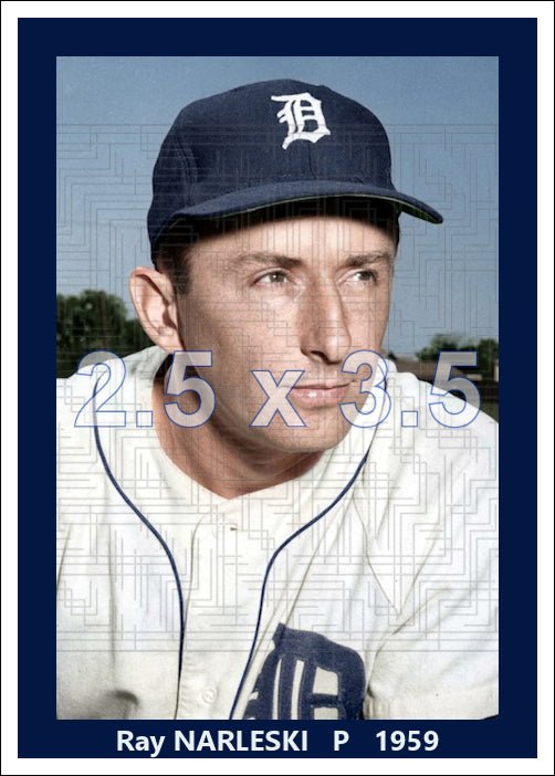Ray Narleski - 1959 Detroit Tigers - choose a size & style