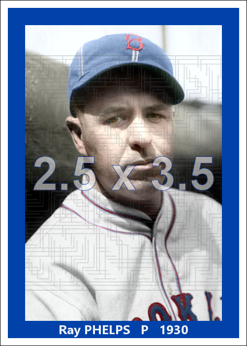 Ray Phelps - 1930 Brooklyn Robins - choose a size & style