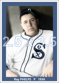 Ray Phelps - 1936 Chicago White Sox - choose a size & style