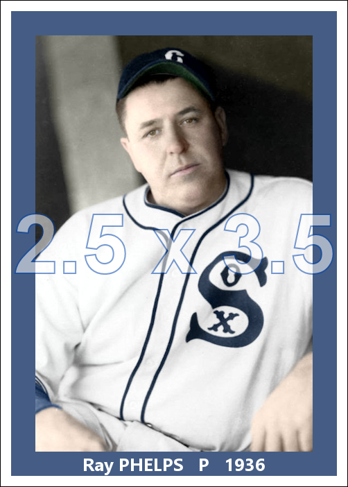 Ray Phelps - 1936 Chicago White Sox - choose a size & style