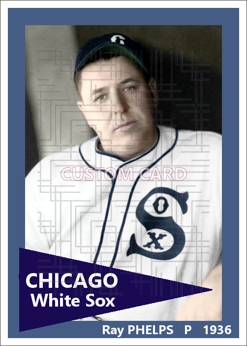 Ray Phelps - 1936 Chicago White Sox - choose a size & style