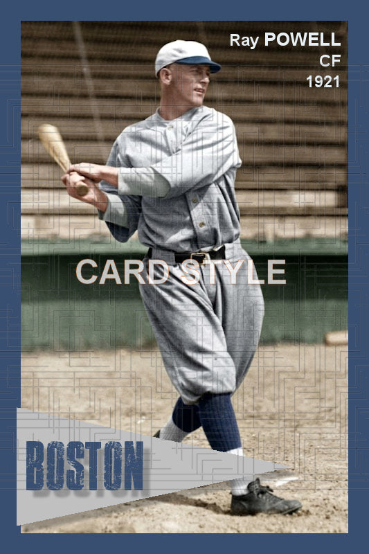 Ray Powell - 1921 Boston Braves - choose a size & style