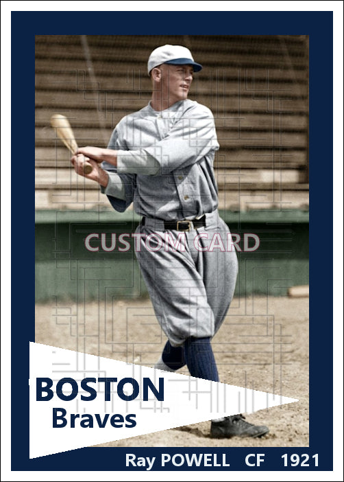 Ray Powell - 1921 Boston Braves - choose a size & style