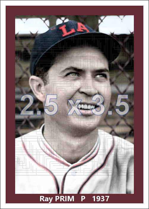Ray Prim - 1937 Los Angeles Angels - choose a size & style