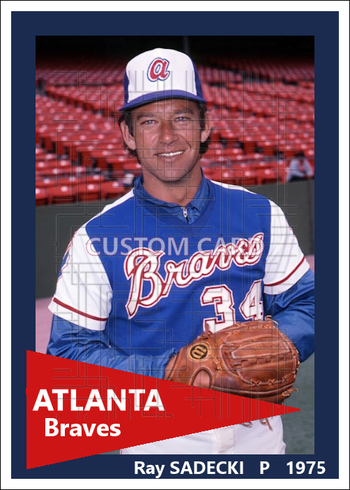 Ray Sadecki - 1975 Atlanta Braves - choose a size & style