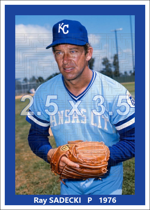 Ray Sadecki - 1976 Kansas City Royals - choose a size & style