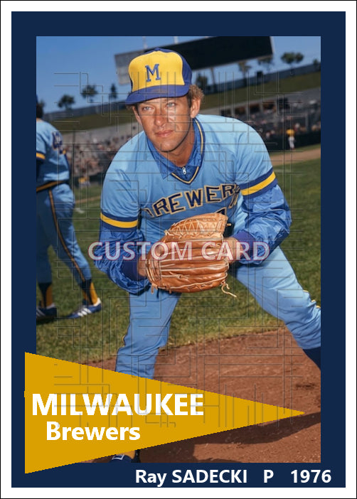 Ray Sadecki - 1976 Milwaukee Brewers - choose a size & style