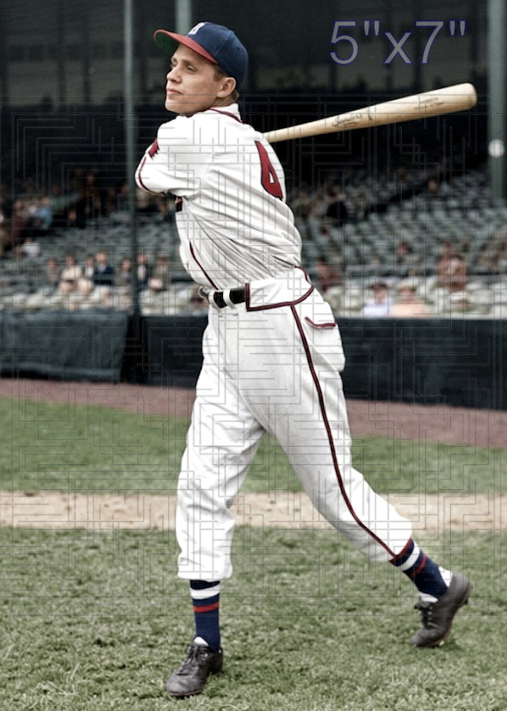 Ray Sanders - 1946 Boston Braves - choose a size & style