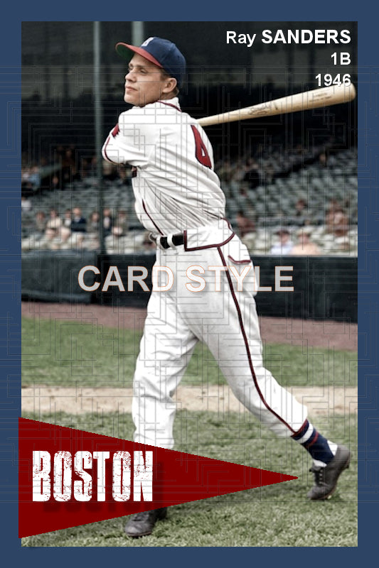 Ray Sanders - 1946 Boston Braves - choose a size & style
