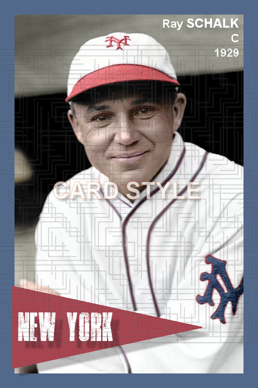 Ray Schalk - 1929 New York Giants - choose a size & style
