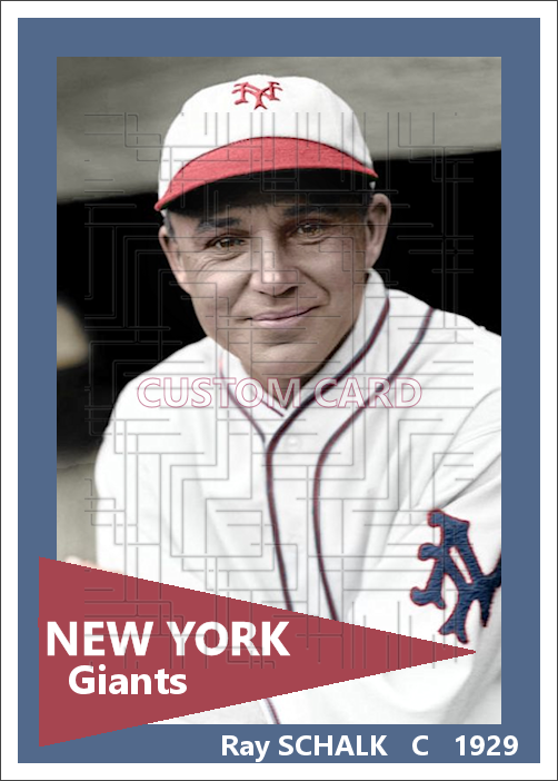 Ray Schalk - 1929 New York Giants - choose a size & style