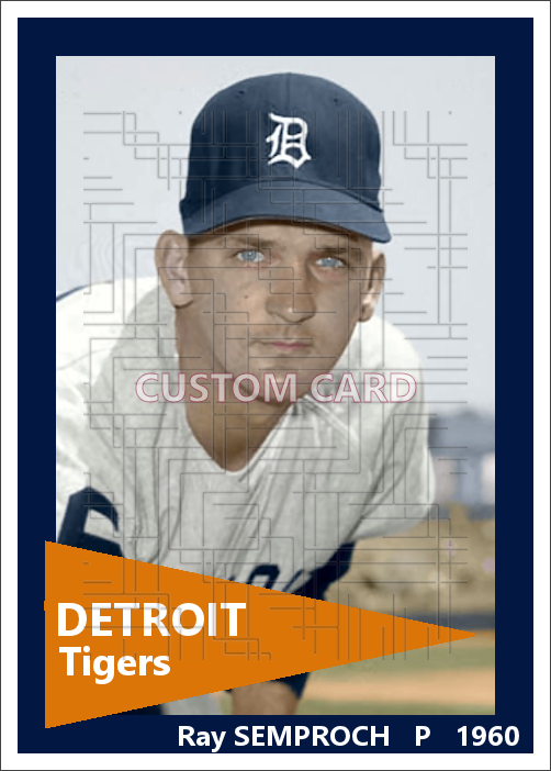 Ray Semproch - 1960 Detroit Tigers - choose a size & style