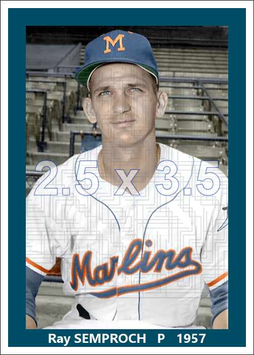 Ray Semproch - 1957 Miami Marlins - choose a size & style
