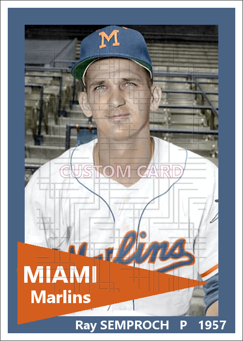 Ray Semproch - 1957 Miami Marlins - choose a size & style