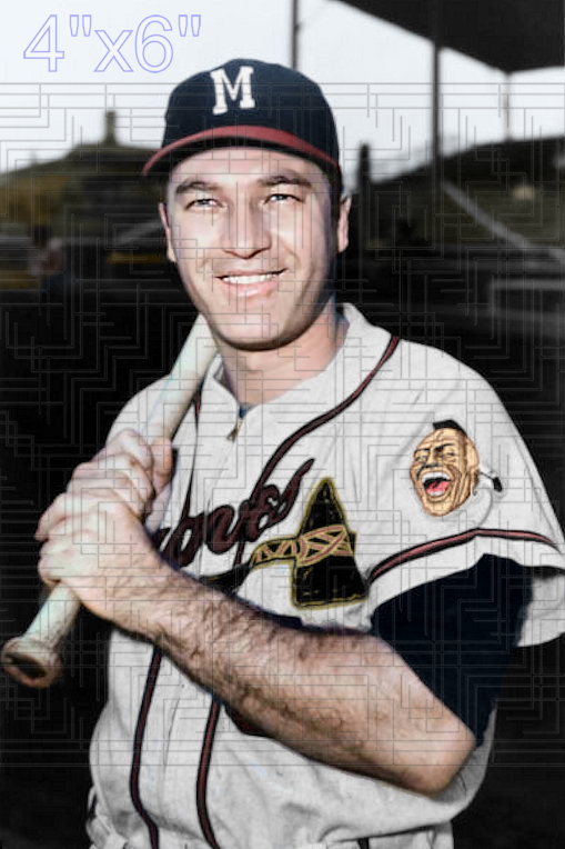 Ray Shearer - 1957 Milwaukee Braves - choose a size & style