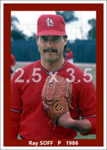 Ray Soff - 1986 St. Louis Cardinals - choose a size & style