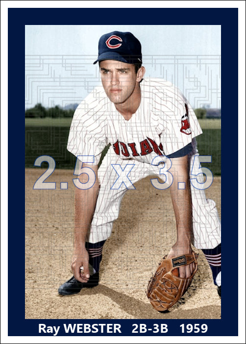 Ray Webster - 1959 Cleveland Indians - choose a size & style
