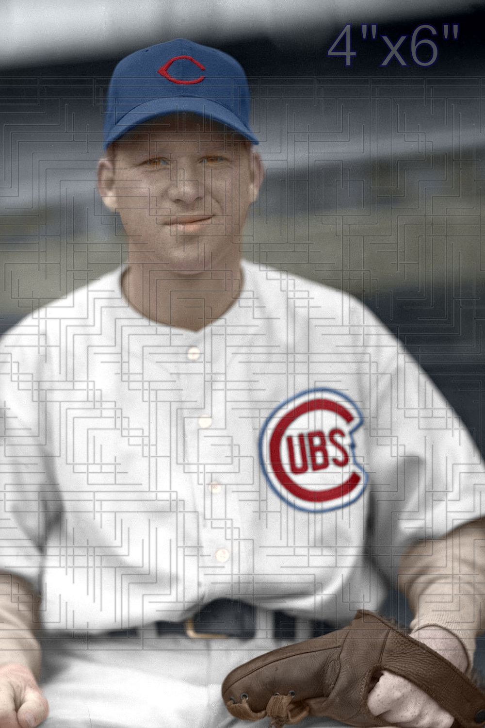Red Adams - 1946 Chicago Cubs - choose a size & style