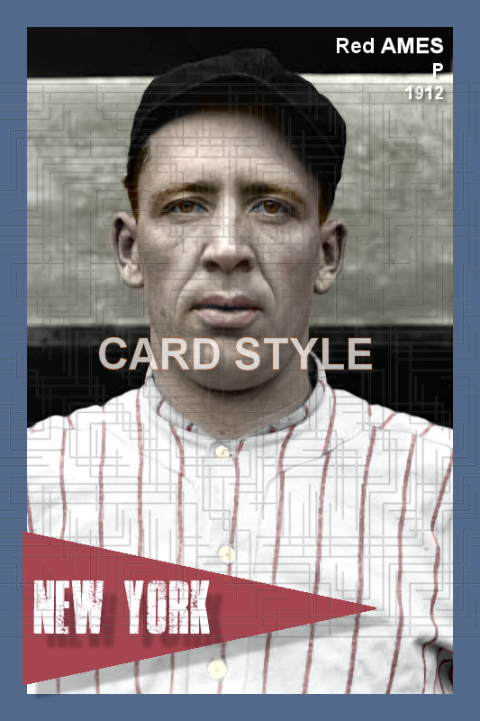 Red Ames - 1912 New York Giants - choose a size & style