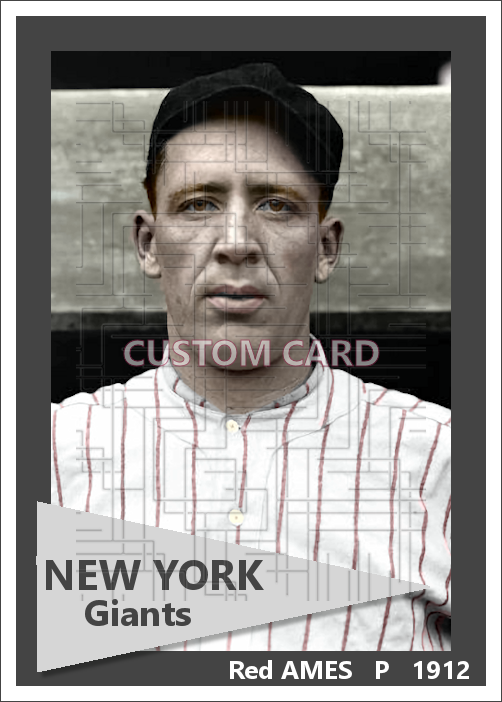 Red Ames - 1912 New York Giants - choose a size & style