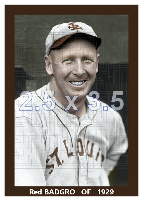 Red Badgro - 1929 St. Louis Browns - choose a size & style