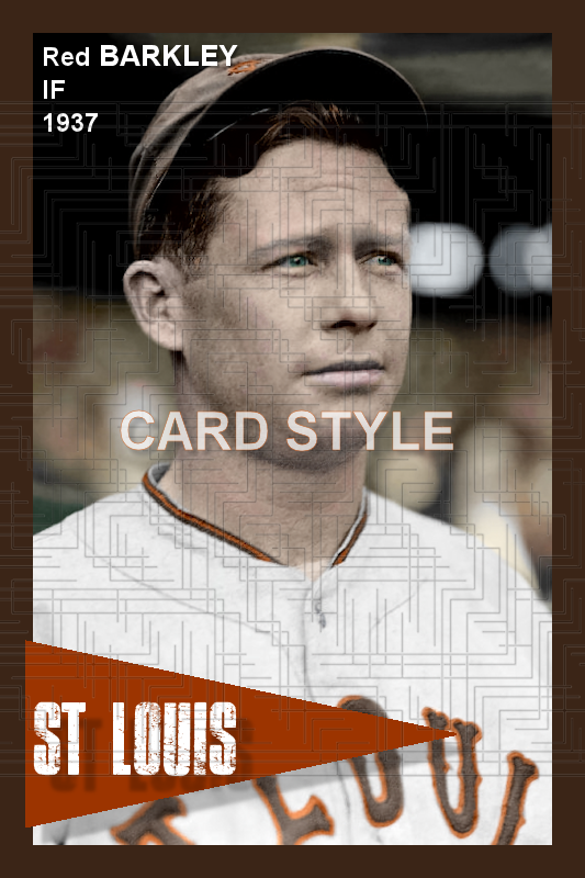 Red Barkley - 1937 St. Louis Browns - choose a size & style