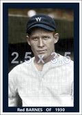 Red Barnes - 1930 Washington Senators - choose a size & style