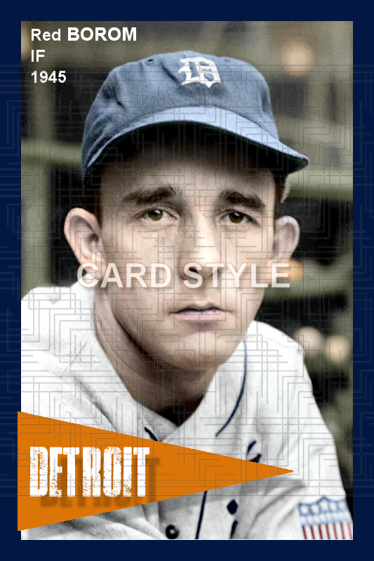 Red Borom - 1945 Detroit Tigers - choose a size & style
