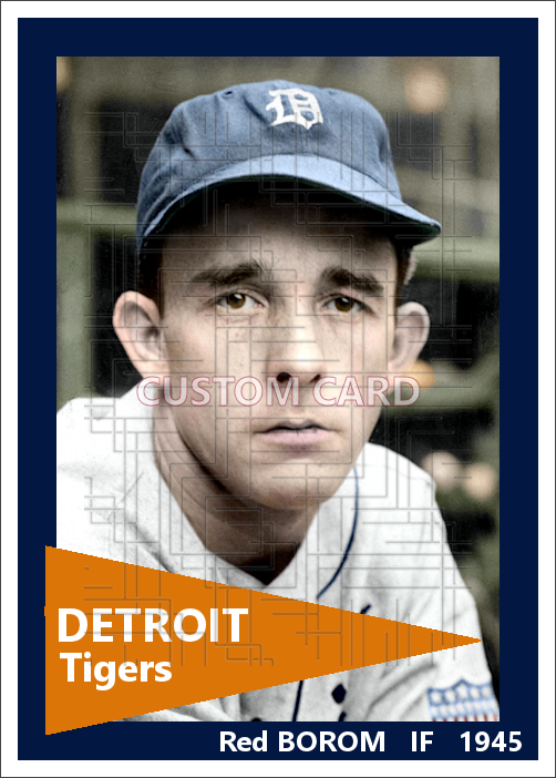 Red Borom - 1945 Detroit Tigers - choose a size & style