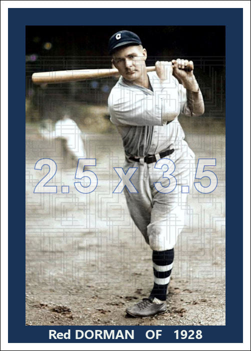 Red Dorman - 1928 Cleveland Indians - choose a size & style