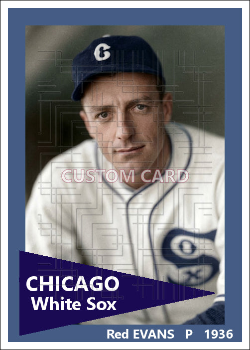 Red Evans - 1936 Chicago White Sox - choose a size & style